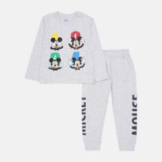 Акція на Дитяча піжама для хлопчика Disney Mickey Mouse DIS-MFB-52-04-8810 116 см Світло-сіра від Rozetka