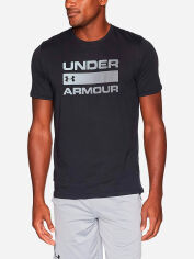 Акція на Футболка довга чоловіча Under Armour Ua Team Issue Wordmark Ss 1329582-001 S Чорна з принтом від Rozetka