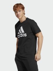 Акция на Футболка чоловіча Adidas M BL SJ T IC9347 XL Black/White от Rozetka