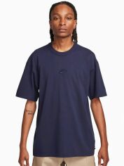 Акція на Футболка бавовняна довга чоловіча Nike Sportswear Premium Essentials DO7392-451 S Темно-синя від Rozetka
