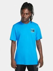 Акция на Футболка довга чоловіча Nike Nike Nsw Tee Day Lbr Air FQ3756-435 2XL Синя от Rozetka