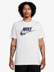 Акція на Футболка довга чоловіча Nike M Nsw Tee 12Mo Futura Sp24 FQ8034-100 L Біла від Rozetka