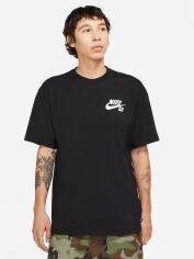 Акція на Футболка чоловіча Nike ike M Nk Sb Tee Logo DC7817-010 S Чорна від Rozetka