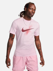 Акція на Футболка довга чоловіча Nike M Nsw Tee 6Mo Swoosh FQ7998-663 S Рожева від Rozetka