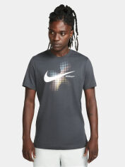 Акция на Футболка довга чоловіча Nike M Nsw Tee 6Mo Swoosh FQ7998-060 2XL Сіра от Rozetka