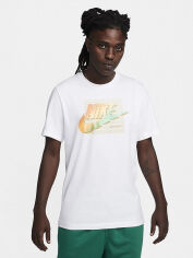 Акція на Футболка довга чоловіча Nike Nike Nsw Tee 6Mo Futura FQ7995-113 M Молочна від Rozetka