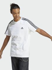 Акція на Футболка чоловіча Adidas M 3S SJ T IC9336 L White/Black від Rozetka