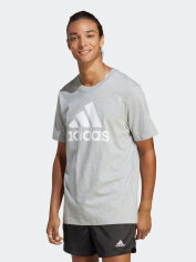 Акция на Футболка чоловіча Adidas M BL SJ T IC9350 4XL Mgreyh от Rozetka