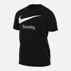 Акция на Футболка довга чоловіча Nike M Nk Df Run Hbr Fs DB5589-010 M Чорна от Rozetka