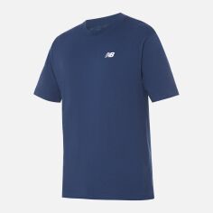 Акція на Футболка бавовняна довга чоловіча New Balance Small Logo MT41509NNY M Синя від Rozetka