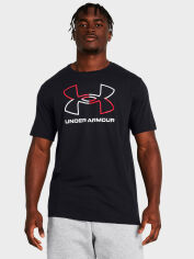 Акція на Футболка довга чоловіча Under Armour Ua Gl Foundation Update Ss 1382915-001 2XL Чорна від Rozetka