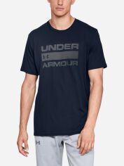 Акція на Футболка Under Armour UA Team ISSue Wordmark SS 1329582-408 LG Синя від Rozetka