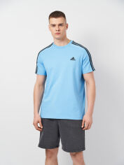 Акция на Футболка чоловіча Adidas Sportswear M 3S SJ T IS1338 S Seblbu от Rozetka