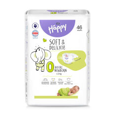 Акция на Підгузки дитячі одноразові Bella Baby Happy Before Newborn розмір 0 (0-2 кг), 46 шт от Eva