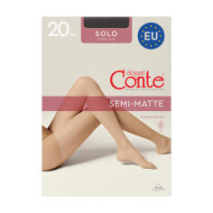 Акция на Колготки жіночі Conte elegant Solo з шортиками 20 DEN, Nero, розмір 5 от Eva
