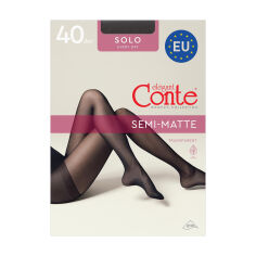 Акция на Колготки жіночі Conte elegant Solo з шортиками 40 DEN, Nero, розмір 5 от Eva