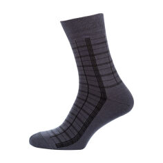 Акция на Шкарпетки чоловічі Modna Zona RT1311-068 смужки, високі, класичні, сірі, розмір 43-46 от Eva