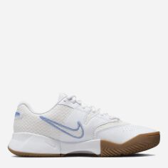 Акція на Жіночі кросівки для тенісу Nike Court Lite 4 FD6575-106 36.5 (6US) 23 см White/Light Blue-Sail-Gum Light Brown від Rozetka