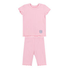 Акция на Костюм для девочки КС777 футболка и бриджи Бемби 900-светло-розовый 98 от Podushka