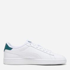 Акція на Чоловічі кеди низькі Puma Smash 3.0 L 39098714 43 (9UK) 28 см Puma White-Malachite-Puma Gold від Rozetka