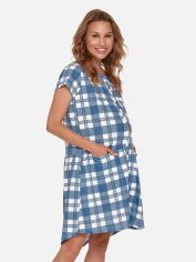 Акція на Плаття для вагітних і мам-годувальниць Doctor Nap TM 9444 M Синє від Rozetka