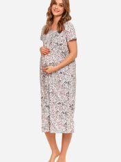 Акция на Нічна сорочка для вагітних та годуючих мам Doctor Nap TM 4119 L Сіра от Rozetka