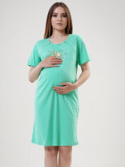 Акція на Нічна сорочка для вагітних Vienetta 187821 XL Зелена від Rozetka
