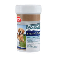 Акція на Вітаміни для кішок та собак в таблетках 8in1 Excel Brewers Yeast Пивні дріжджі, 140 шт від Eva