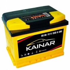 Акция на Автомобильный аккумулятор Kainar 60Ah-12v, L+, EN550 (52371006856) (060 261 1 120 ЖЧ) от MOYO