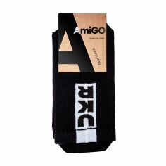 Акція на Шкарпетки чоловічі AmiGO UKR високі, спортивні, чорні, розмір 29 від Eva