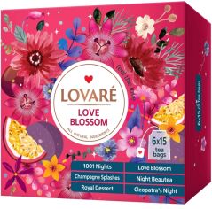 Акция на Колекція чаїв Lovare Love Blossom 90 пакетиків от Rozetka