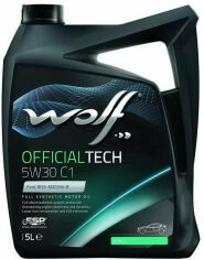 Акція на Моторное масло Wolf Officialtech 5W30 C1 5л від Stylus