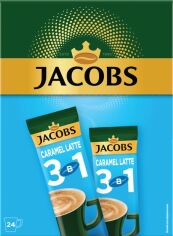 Акция на Кавовий напій Jacobs 3 in 1 Caramel Latte 24 x 12.3 г от Rozetka
