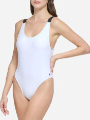 Акція на Суцільний купальник жіночий Calvin Klein Underwear 394359119 L Білий від Rozetka