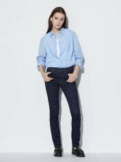 Акція на Джинси Slim Fit жіночі Uniqlo 871345612 29-28 Сині від Rozetka