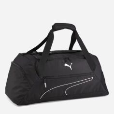 Акция на Сумка спортивна тканинна Puma Fundamentals Sports Bag M 9033301 Black от Rozetka