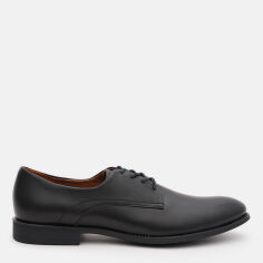 Акция на Чоловічі дербі Prime Shoes 11-486-10117 43 28.5 см 486 Black Leather от Rozetka