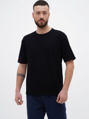 Акція на Піжамна футболка чоловіча бавовняна LUCCI 70130981 S Чорна від Rozetka