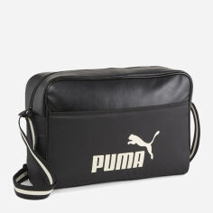 Акция на Спортивна сумка через плече Puma Campus Reporter M 09048301 Чорна от Rozetka