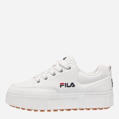 Акція на Жіночі кеди низькі Fila Sandblast L Wmn FFW0060-10004 40 (9US) 25 см White від Rozetka