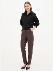 Акція на Штани зі штучної шкіри жіночі EQUILIBRI TSV Pant Leather L Brown від Rozetka