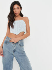 Акция на Топ жіночий Missguided TW102984 42 Блакитний от Rozetka