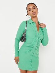 Акция на Плаття-сорочка міні літнє жіноче Missguided D1003154 42 Зелене от Rozetka
