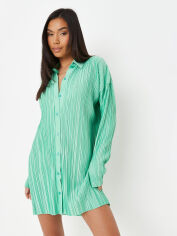 Акция на Плаття-сорочка міні літнє жіноче Missguided D1003321 36 Зелене от Rozetka