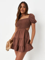 Акція на Сукня коротка літня жіноча Missguided D1002973 38 Коричнева від Rozetka