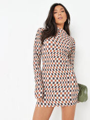 Акція на Плаття-футболка коротке жіноче Missguided D1002980 36 Коричневе від Rozetka