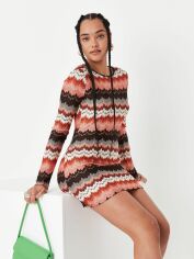 Акція на Плаття-футболка в'язане коротке жіноче Missguided D1003479 40 Комбіноване від Rozetka
