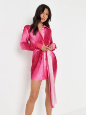 Акция на Плаття-сорочка вечірнє міні літнє жіноче Missguided D1005060 38 Рожеве от Rozetka