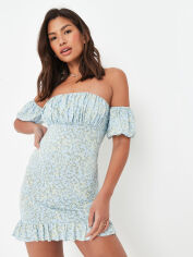 Акція на Сукня коротка літня жіноча Missguided D1005307 32 Блакитна від Rozetka
