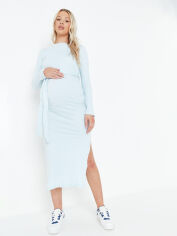 Акция на Плаття-футболка для вагітних міді літнє Missguided MX104257 36 Блакитне от Rozetka